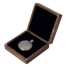 Bosca Faire Adhmaid Gallchnó 4x4" – Eagraitheoir Faire Póca & Cás Taispeána d'Fhir, Comhoiriúnach le Faireoga 62.5x48mm, Bronntanas do Lá