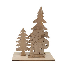 Vintage Rustic Wooden Nativity Scene Table Ornament, Tiered Farmhouse Holiday Decor – Compatible with Xmas Festive Signs