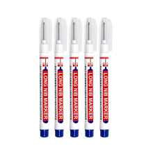 5-teiliges Set Tieflochmarker, 20 mm lange Spitze, für Metall-/Holzbearbeitung, 10 ml Tinte, kompatibel mit Standardmarkern