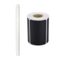 120 Sheets Reusable Blackboard Sticker Roll, Waterproof Removable Blackboard Decal For Home Office Classroom, Includes 1 Free 5Ml Erasable Marker