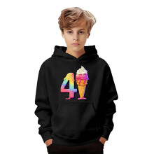 Boys Girls Graphic Hooded Sweatshirt Kids Pullover Casual Number Printed With Pocket Long Sleeve Hoodies Trendy Tops