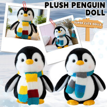 Plüschtier Blauer Pinguin, weich, 23 cm