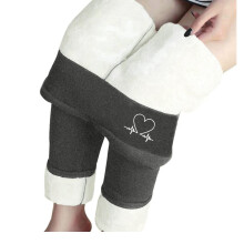 Dames dikke thermische leggings yogabroek met pluizige voering, elastische hoge taille, warme, nauwsluitende broek voor hardlopen en workouts bij