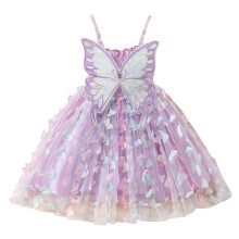 Ärmelloses Spaghettikleid für Kleinkinder, Mädchen, Tanzparty-Prinzessinnenkleid, Strandkleid, Freizeitkleid, Boho-Sommerkleid, Geburtstagskleid,