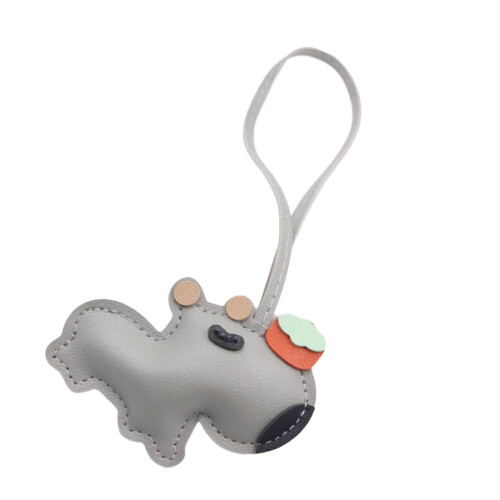 Capybara nøglering i kunstlæder, 1 stk.