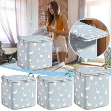 Large Underbed Storage Bag for Blankets, Comforters & Bedding – Visible Clothes Organizer Closet Bag, Compatible with Standard Beds