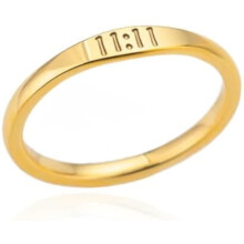 1111 Engelengetal Ring voor Dames, Roestvrij Staal