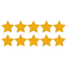 10 Pcs/Set Star Shape Reflective Tape Reflectors For Car Warning Safety Sticker Pentagram Tape For Car Truck Motorcycle Trailer