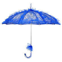 Niebieski koronkowy parasol dziecięcy – 1 sztuka