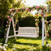 78,74 Zoll lange künstliche Rosenranke mit grünen Blättern – Tragbarer Rosenranken-Hängeschmuck für Zuhause – Valentinstagsdekoration