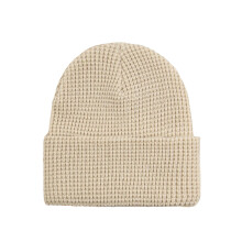 Unisex-Waffelstrickmütze – Weiche, dehnbare Thermomütze