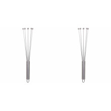 2PCS Stainless Steel Whisk Set Kitchen Whisk Balloon Whisk Kitchen Wisk Wire Whisks for Cooking, Whisking, Blending, Beating, Stirring