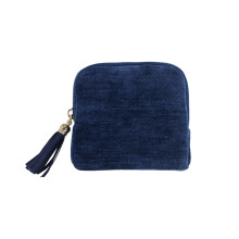 Velvet Zipper Pouch – Portable Travel Jewelry Bag with Multi-Compartment, Scratch-Proof Organizer for Bangles & Accessories