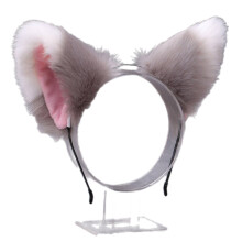 Haarbanden voor dames, unieke haarband met kattenoortjes en vossenoortjes, comfortabel de hele dag door met pluche vossenoortjes, Style9