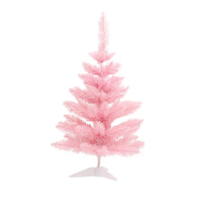 Mini Christmas Trees With Flocked Needles 2ft Berries And Flowers Decoration Decorated Trees Kitchen Tabletop Artificial Tree