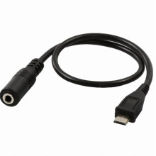 Cable de extensión Micro USB macho a 3,5 mm hembra. Cable adaptador de audio de 3,5 mm para auriculares, audífonos, teléfonos inteligentes y