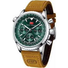 Montre chronographe décontractée pour homme, étanche, style militaire, mouvement à quartz analogique, montre habillée élégante et luxueuse,
