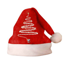 Klasická pletená čepice Santa Clause s bambulkou, univerzální velikost