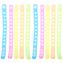Bracelets WEAVILUX en PVC phosphorescent, couleurs assorties, pour la décoration de fête