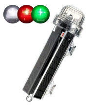 Solar Marine Flashing Lights, 1800mAh Navigation & Emergency Signals for Fishing Nets, Buoys & Boats, Waterproof