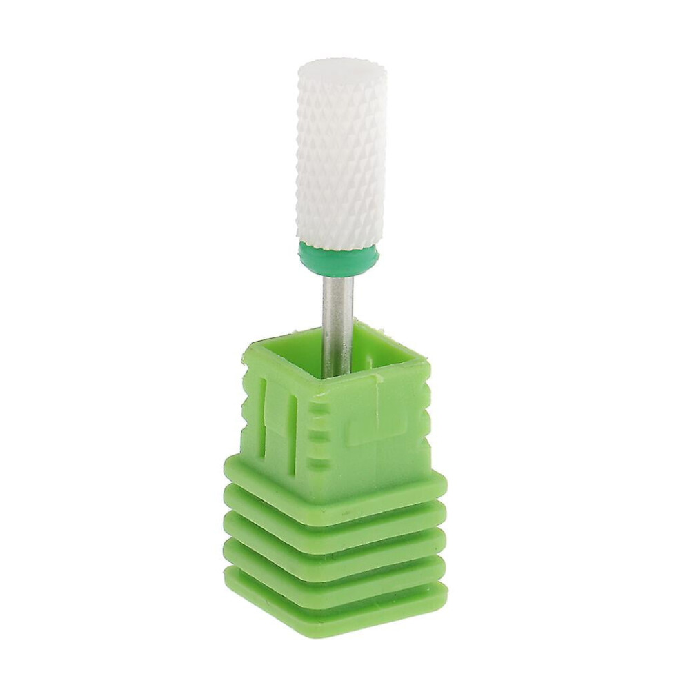 Nail Art Grinding Head Ceramic Electric Drill Bit Flat