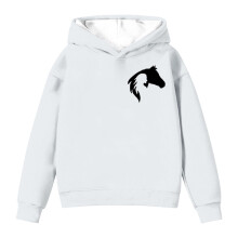 Girls' Long Sleeve Hoodie Horse Print Sweatshirt for Kids