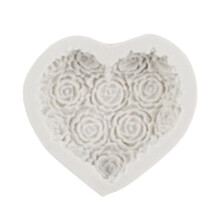 Valentine's Day Heart Shaped Cooking Mold,Silica gel Mold for Chocolate Cake Dessert Baking Cooking,Holiday Kitchen Home Supplies(H)