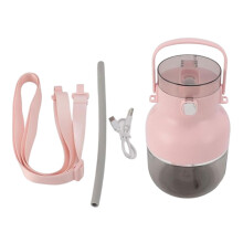 Portable Electric Blender Personal Juicer 500ml USB C Charging Leakproof Lid 70W Pink