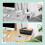 Cable Organiser Box with Bamboo Lid, Black 1