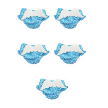 5Pcs Toddler Swim Diapers Reusable Breathable Sky-Blue Baby Swim Pants