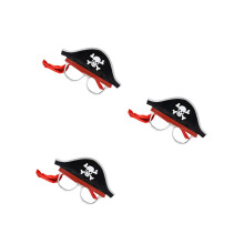 3Stk Schwarze Partybrillen Cartoon-Design Langlebig Masquerade Kostüm