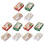 12Pcs Assorted Color Cake Boxes Candy Biscuit Holders White Cardboard 1