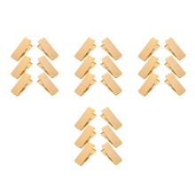24Pcs Large Windproof Aluminum Clothespins Golden Clips for Comforters