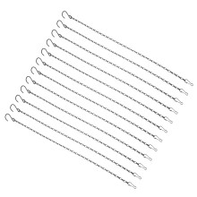 12Pcs Adjustable Black Iron Hanging Chains for Plant Pots and Lanterns