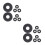 16Pièces Accessoires Guitare Silicone Noir Protection Durable 1