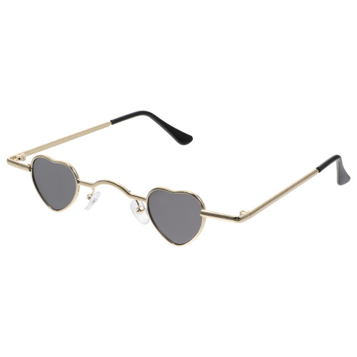 1 Einzigartige Graue Herz-Förmige Sonnenbrille Party Deko