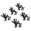 5Pcs Delicate Black Multi Function Iron on Clothes Patches for Jackets and Backpacks 4