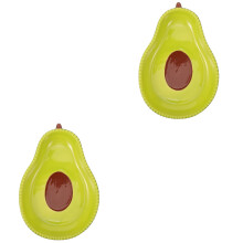 2Pièces Assiettes Céramiques Vert Clair Avocat Pour Fruits Apéritifs