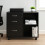 Mobile File Cabinet with 3 Drawers and File Storage 1