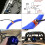 Motorcycle Water Temperature Hour Counter Meter Water Temp Adapter Engine Hours  Red Light 18mm 2