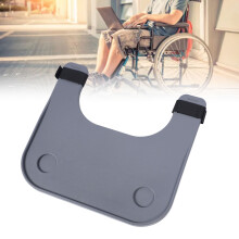 Detachable Grey Wheelchair Dining Table Board Plastic for Elderly Home