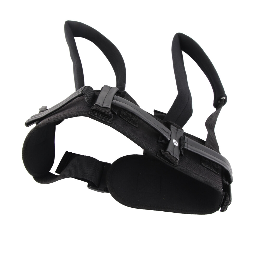 Black Adjustable Gait Belt For Seniors, Walking Lift Assist,