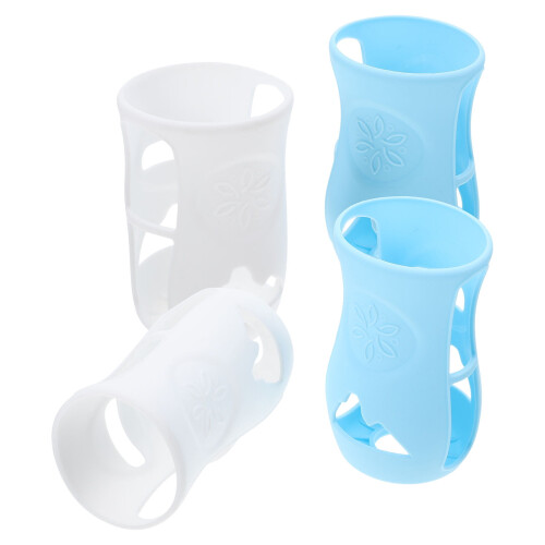 Silicone Baby Bottle Sleeve Set 4 Pieces