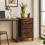 Mobile File Cabinet with 3 Drawers, Industrial Style 1