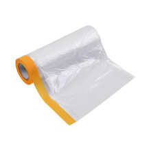 Capas descartáveis de plástico para móveis, 43x7,8 polegadas, lona impermeável para cama/sofá, ideal para mudanças, pintura e armazenamento –
