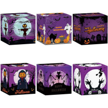 Halloween paper gift boxes pumpkin ghost witch 6 pcs