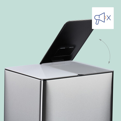Küchenabfalleimer mit dualem 15-Liter-Geruchsfiltersystem