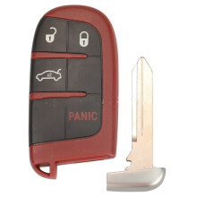 Remote Control Car Key Shell Replacement for 2-5 Keys, 1
