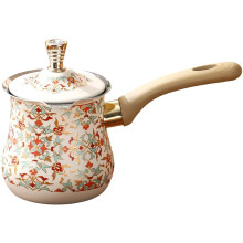 Caffettiera turca con coperchio e manico, caffettiera araba multiuso, bollitore in acciaio inox, caffettiera per cioccolato, burro e latte per la