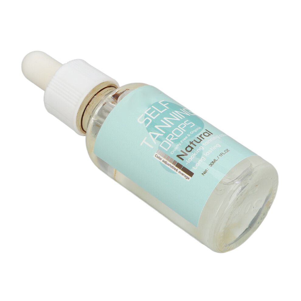 Dark Self Tanning Drops 30Ml Mild Gradual Skin Tanner For Women & Men